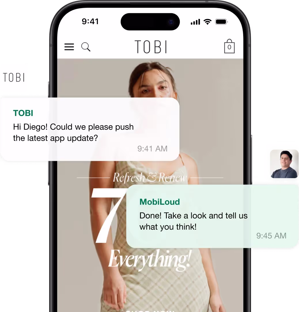 MobiLoud customer success team working with a pharmacy brand
